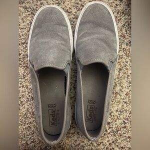 Keds Classic Gray Canvas Slip-Ons